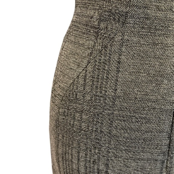 L'Agence Gray Black Plaid Fitted Short Sleeve w/Sweetheart Neckline Dress - Picture 9 of 13